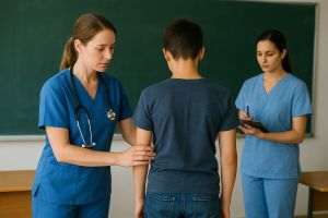 Prevention program: nurses will be trained to detect posture problems in students